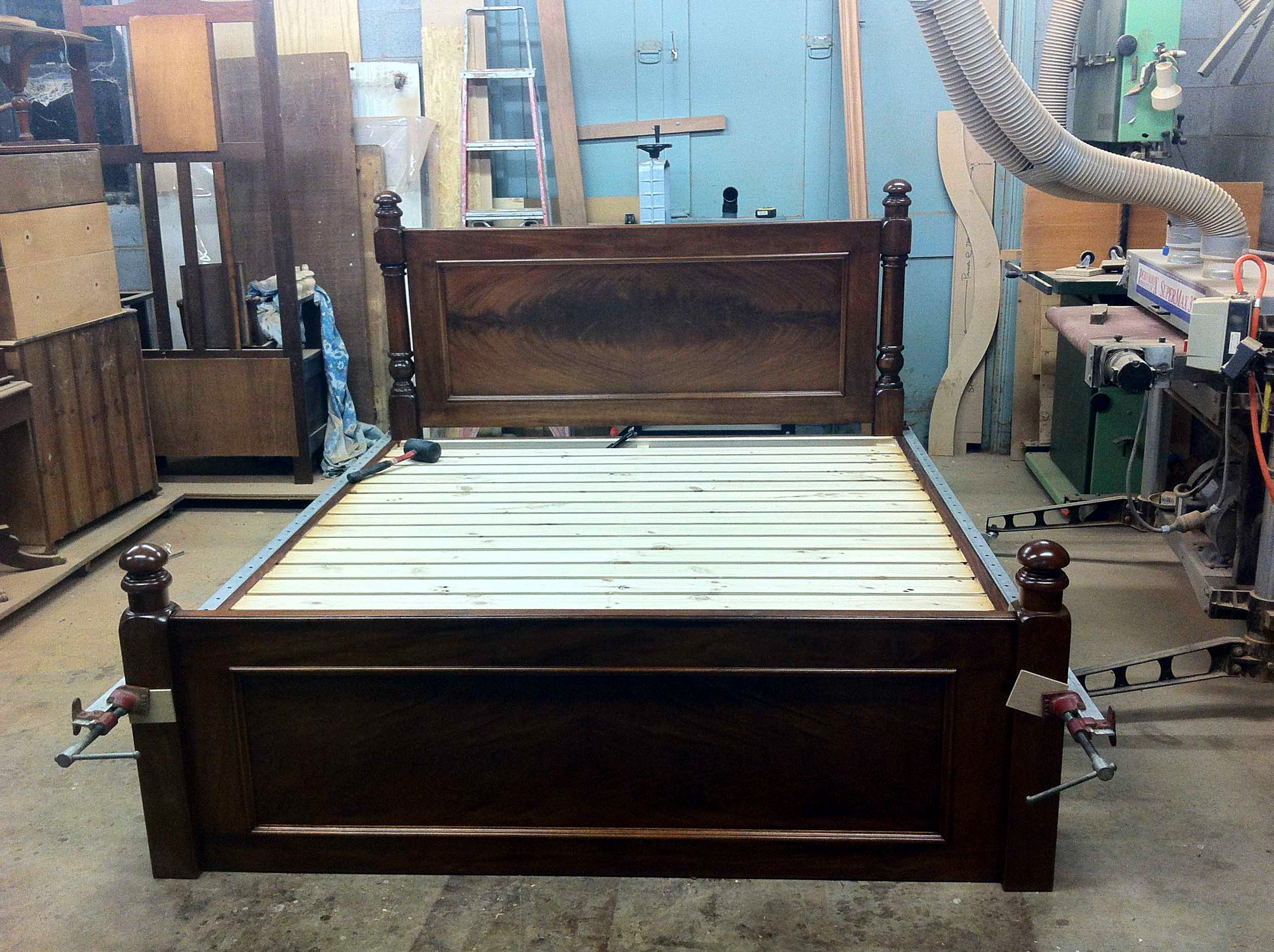 box style with inlay bed frame