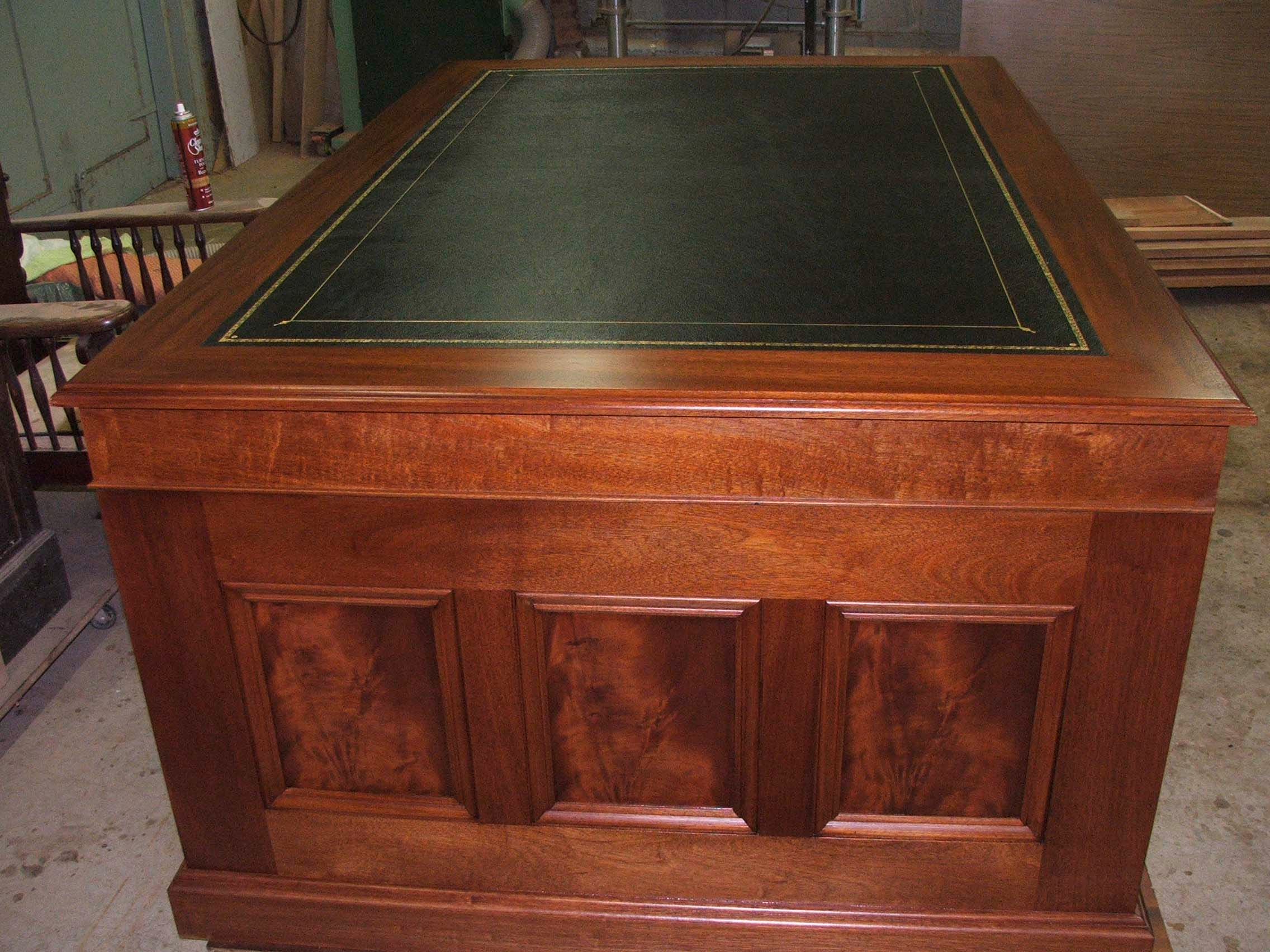 leather inlay desk